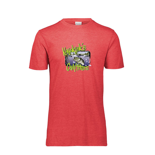 [FTSCUBRD-AS-LOGO1] Decker Men's Tri-Blend T-Shirt - Short Sleeve (Adult S, Red, Logo 1)