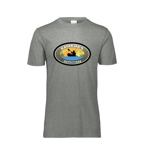 [FTSCUBGY-YS-LOGO3] Decker Youth Tri-Blend T-Shirt - Short Sleeve (Youth S, Gray, Logo 3)