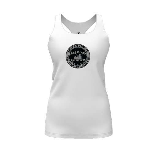[FT0TRBWH-FYS-LOGO2] Decker Racerback Tank Top (Female Youth S, White, Logo 2)