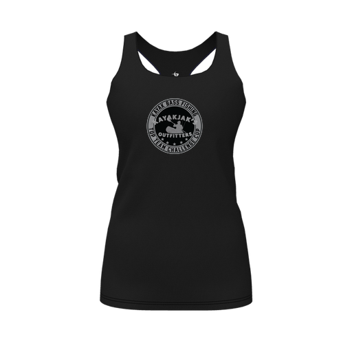 [FT0TRBBK-FYS-LOGO2] Decker Racerback Tank Top (Female Youth S, Black, Logo 2)