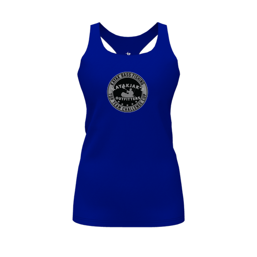 [FT0TRBRY-FYS-LOGO2] Decker Racerback Tank Top (Female Youth S, Royal, Logo 2)