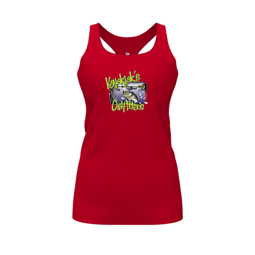 [FT0TRBRD-FYS-LOGO1] Decker Racerback Tank Top (Female Youth S, Red, Logo 1)