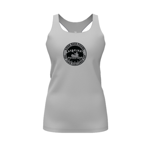 [FT0TRBGY-FYS-LOGO2] Decker Racerback Tank Top (Female Youth S, Gray, Logo 2)