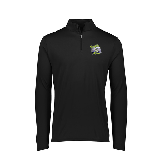 [FTLQFLBK-FAXS-LOGO1] Decker Women's Flex-Lite 1/4 Zip Shirt (Female Adult XS, Black, Logo 1)
