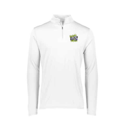 [FTLQFLWH-FAXS-LOGO1] Decker Women's Flex-Lite 1/4 Zip Shirt (Female Adult XS, White, Logo 1)