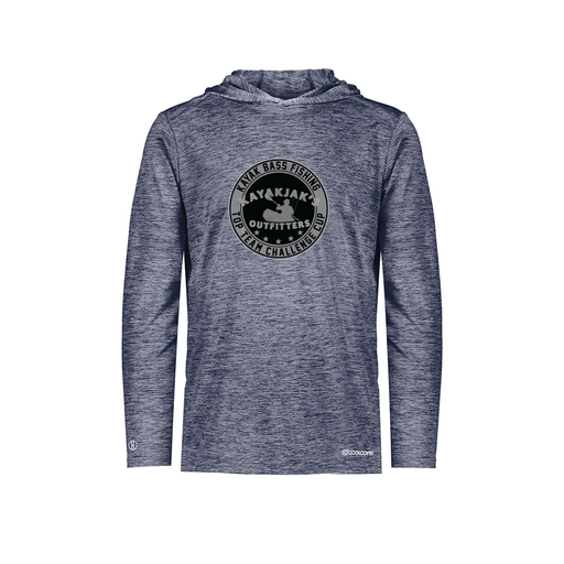 [FOLHCGNV-AS-LOGO2] Decker Men's Charge Hoodie (Adult S, Navy, Logo 2)