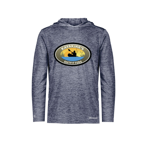 [FOLHCGNV-AS-LOGO3] Decker Men's Charge Hoodie (Adult S, Navy, Logo 3)