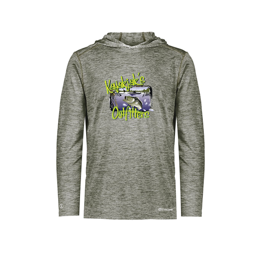 [FOLHCGGY-AS-LOGO1] Decker Men's Charge Hoodie (Adult S, Gray, Logo 1)