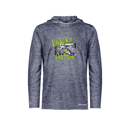 [FOLHCGNV-YS-LOGO1] Decker Youth Charge Hoodie (Youth S, Navy, Logo 1)