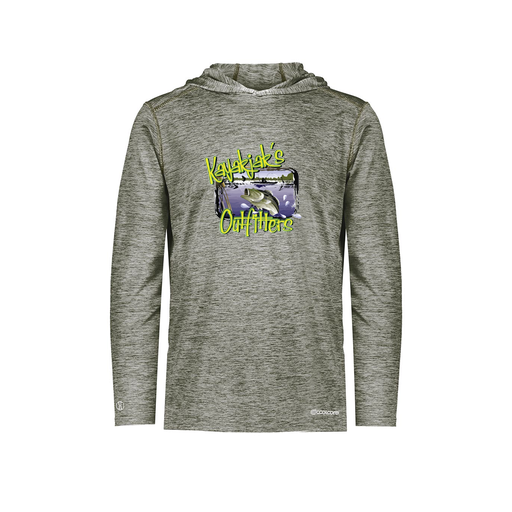 [FOLHCGGY-YS-LOGO1] Decker Youth Charge Hoodie (Youth S, Gray, Logo 1)