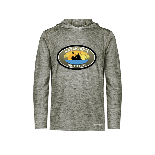 [FOLHCGGY-YS-LOGO3] Decker Youth Charge Hoodie (Youth S, Gray, Logo 3)