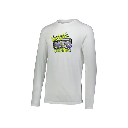 [FTLCUBWH-YS-LOGO1] Decker Youth Tri-Blend T-Shirt - Long Sleeve (Youth S, White, Logo 1)